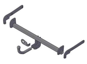 Фаркоп Suzuki Vitara 2015-XX, рама и крюк шар 50 мм, 25962