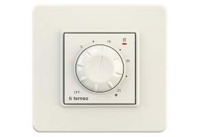 Терморегулятор Terneo rol слоновая кость с датчиком воздуха для обогревателей