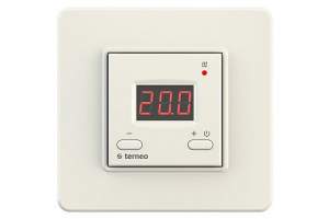 Терморегулятор Terneo st слоновая кость  с датчиком для теплого, водяного пола