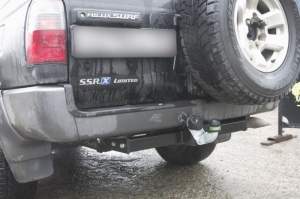 Фаркоп Toyota Land Cruiser Prado 90 1996-2002, рама и крюк шар 50 мм, 129