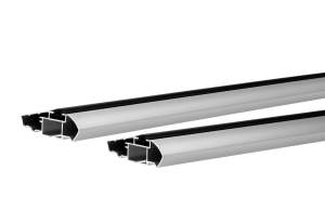 Комплект дуг аэро-трэвэл "LUX" 93/99см серебристых без заглушек, 43715