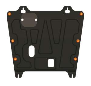 Защита картера и КПП (1,5 мм) Nissan X-Trail (T32) 2015-2022 V-all, 13713