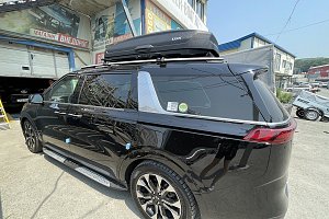 Багажник на крышу LUX Элегант 1,3м Kia Carnival IV минивен 2020-XX крыл. дуги, на рейл., 50790