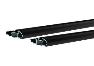 Комплект дуг аэро-трэвэл "LUX" 87/93см черных без заглушек, 43714
